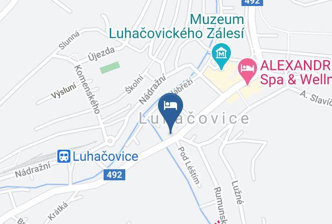 Luhacovice - Hotel Krystal Maps