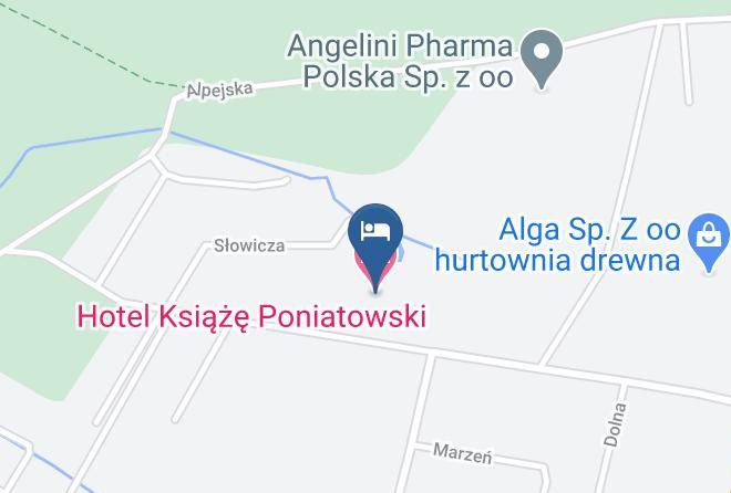 Piaseczynski - Hotel Ksiaze Poniatowski Maps