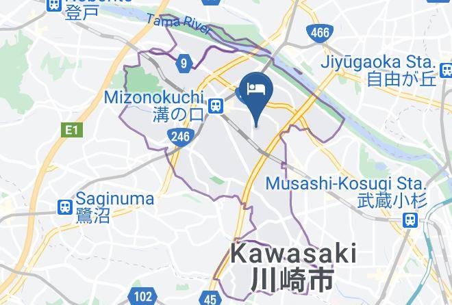 Hotel Ksp Map - Kanagawa Pref - Kawasaki City Takatsu Ward