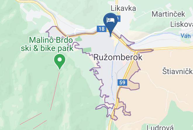 Ruzomberok - Hotel Kultura Maps