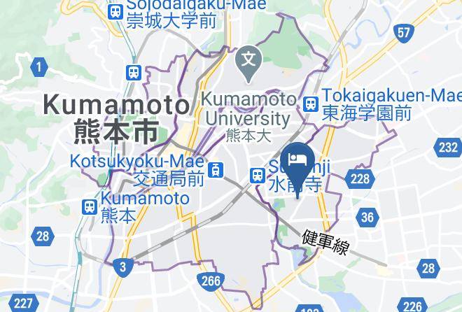 Kumamoto City Chuo Ward - Hotel Kumamoto Terrsa Maps