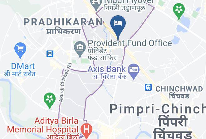 Chinchwad - Fabhotel Kundan Palace Maps