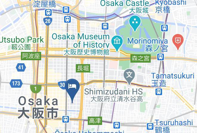 Osaka City Chuo Ward - Hotel Kuramoto Maps