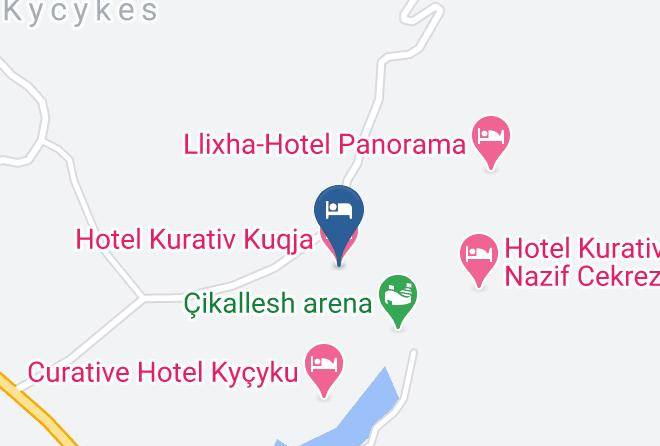 Elbasan - Hotel Kurativ Kuqja Maps