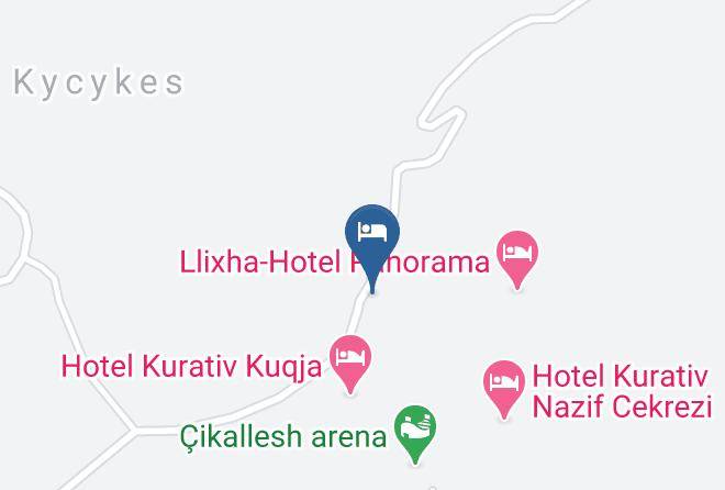 Elbasan - Hotel Kurativ Mema Resort Llixha Maps