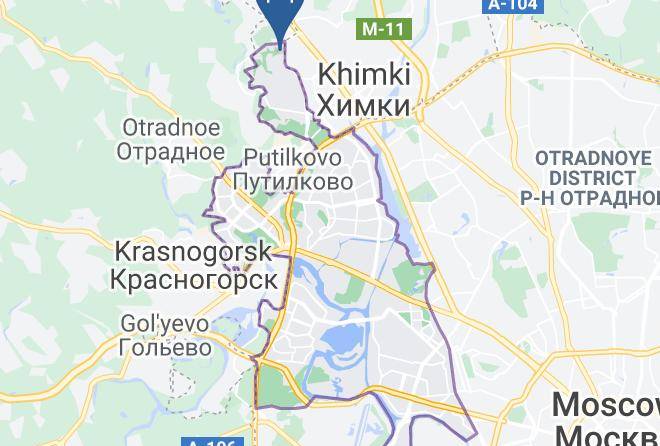 Moscow - Hotel Kurkino Maps