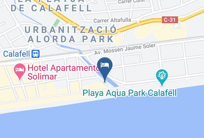 Tarragona - Hotel Kursaal Calafell Playa Maps