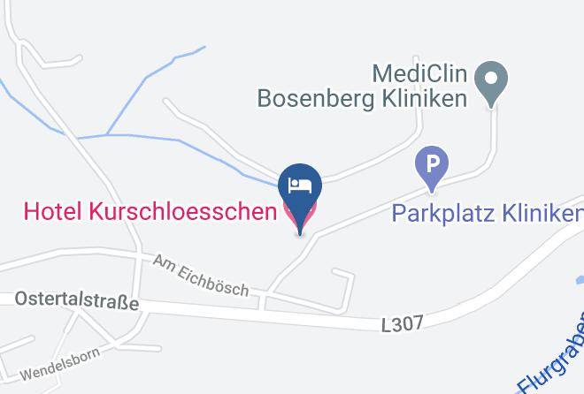 Sankt Wendel - Hotel Kurschloesschen Maps