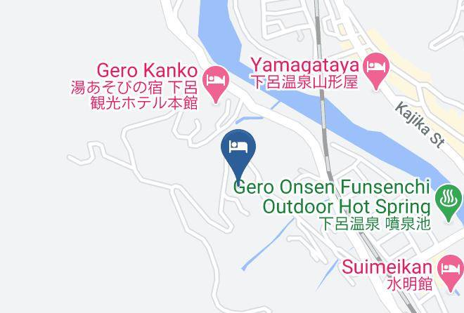 Gero City - Hotel Kusakabe Armeria Maps
