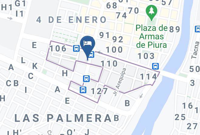 Piura - Hotel Kusnaya Maps