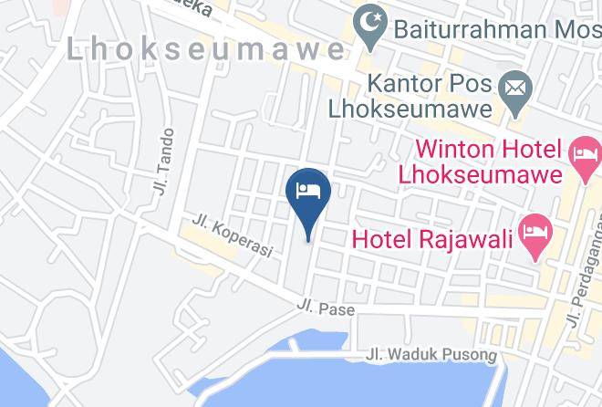 Hotel Kuta Karang Baru Map