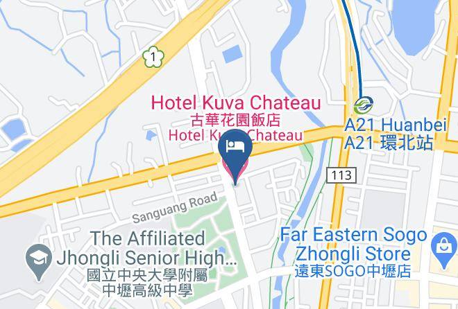 Zhongli District - Hotel Kuva Chateau Maps