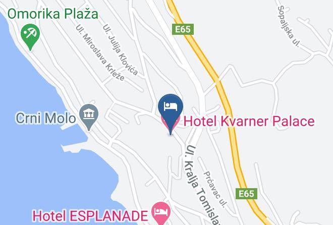 Crikvenica - Hotel Kvarner Palace Maps