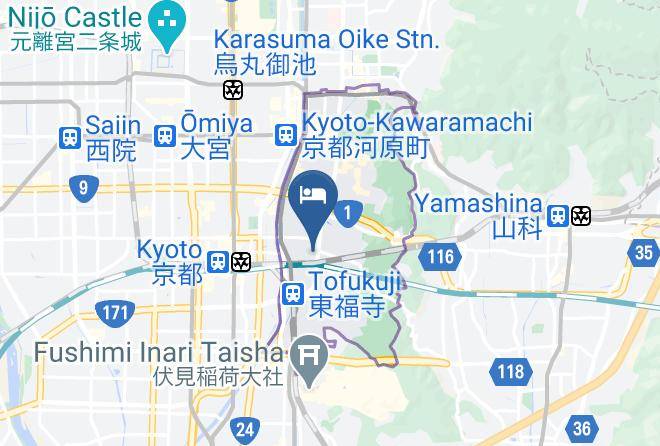 Kyoto City Higashiyama Ward - Hotel Kyotology Maps