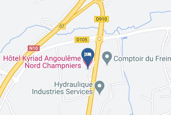 Charente - Hotel Kyriad Angouleme Nord Champniers Maps