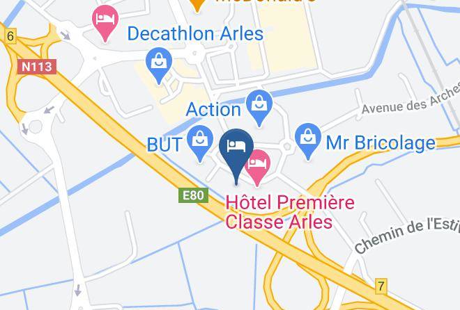 Hotel Kyriad Arles Map