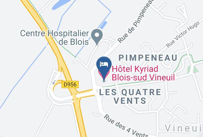 Loir Et Cher - Hotel Kyriad Blois Sud Vineuil Maps