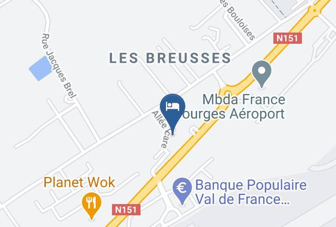 Cher - Hotel Kyriad Bourges Maps