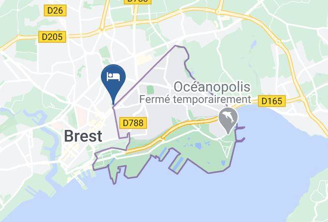Finistere - Hotel Kyriad Brest Centre Maps
