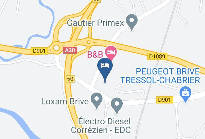 Correze - Hotel Kyriad Brive Ouest Maps