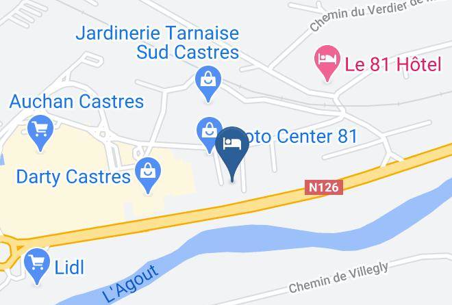 Tarn - Hotel Kyriad Castres Maps