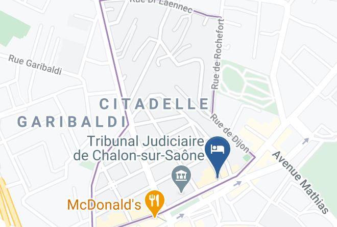 Saone Et Loire - Hotel Kyriad Chalon Sur Saone Maps