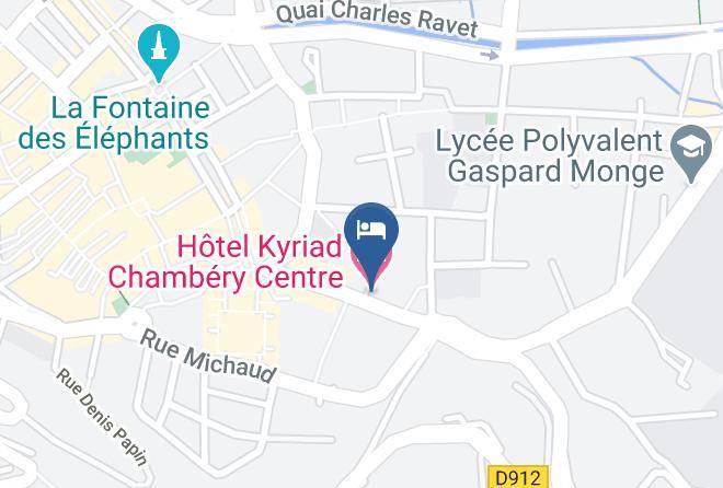 Savoie - Hotel Kyriad Chambery Centre Maps