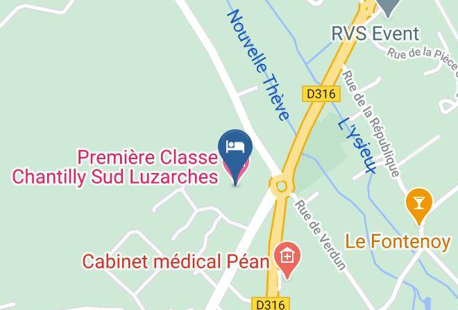 Val D Oise - Hotel Kyriad Chantilly Sud Luzarches Maps