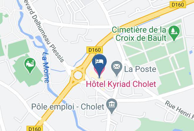 Hotel Kyriad Cholet Map
