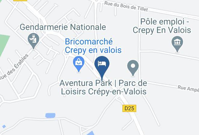 Hotel Kyriad Crepy En Valois Map