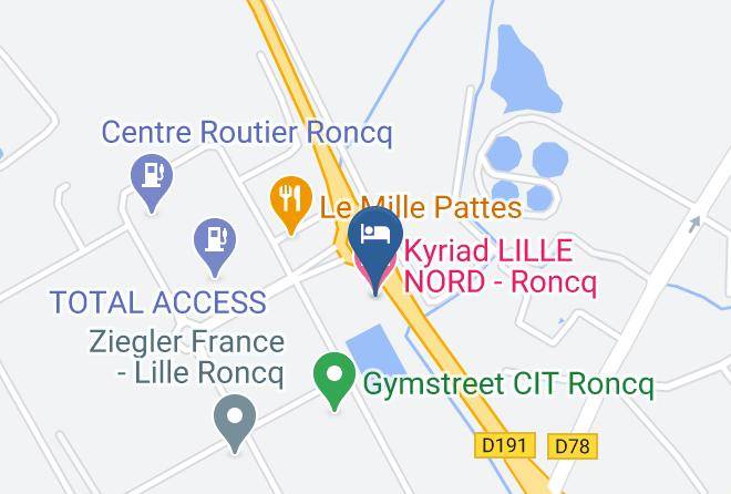 Nord - Kyriad Lille Nord Roncq Maps