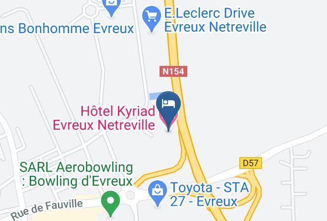 Eure - Hotel Kyriad Evreux Netreville Maps