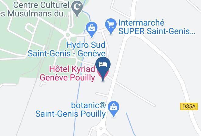 Ain - Hotel Kyriad Geneve Pouilly Maps