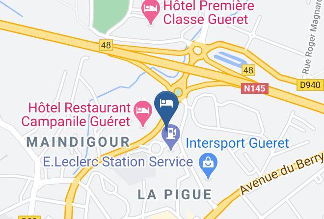 Creuse - Hotel Kyriad Gueret Maps