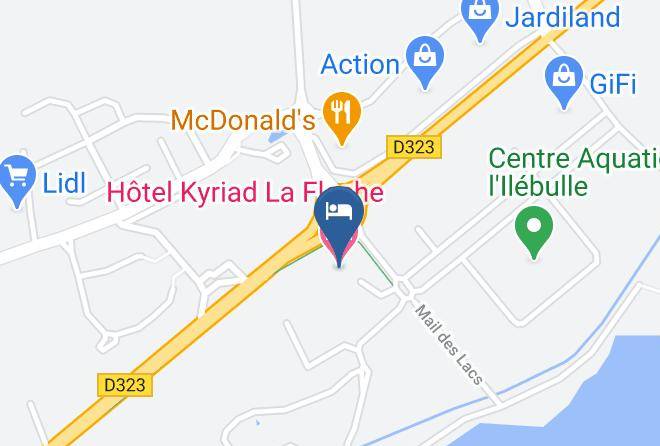 Sarthe - Hotel Kyriad La Fleche Maps