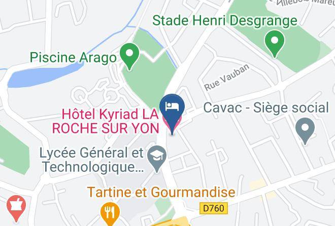 Vendee - Hotel Kyriad La Roche Sur Yon Maps