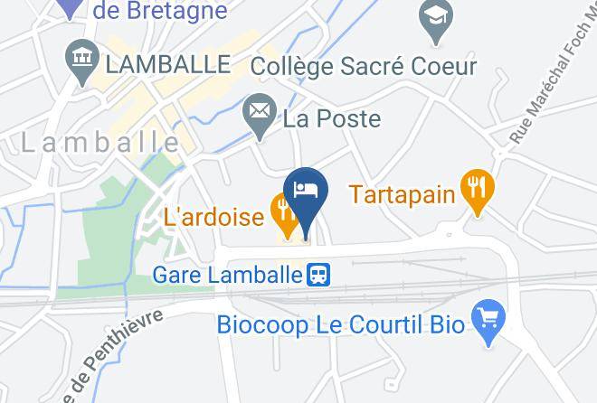 Cotes D Armor - Hotel Kyriad Lamballe Maps