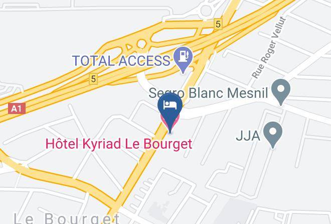 Seine St Denis - Hotel Kyriad Le Bourget Maps