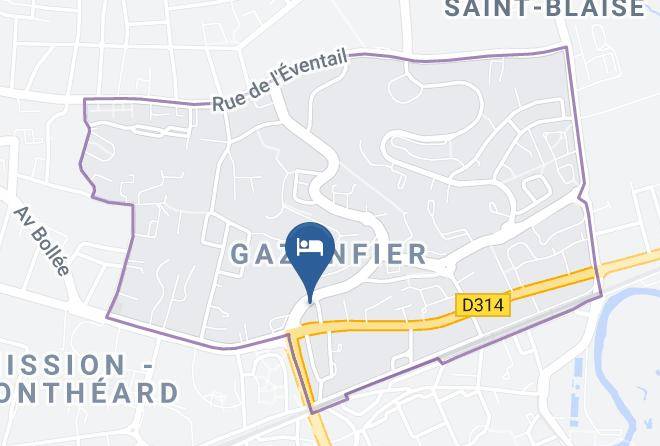 Hotel Kyriad Le Mans Map