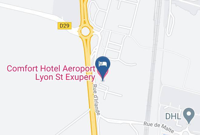 Rhone - Comfort Hotel Aeroport Lyon St Exupery Maps
