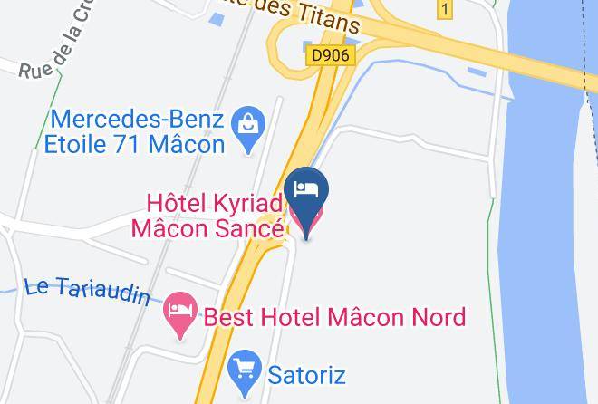 Saone Et Loire - Hotel Kyriad Macon Sance Maps