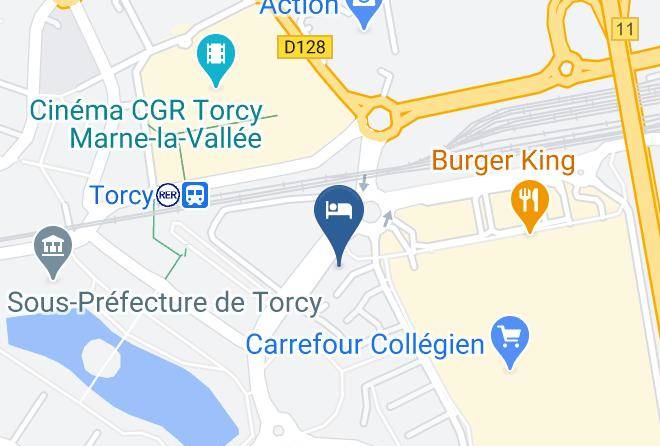 Seine Et Marne - Hotel Kyriad Marne La Vallee Torcy Maps