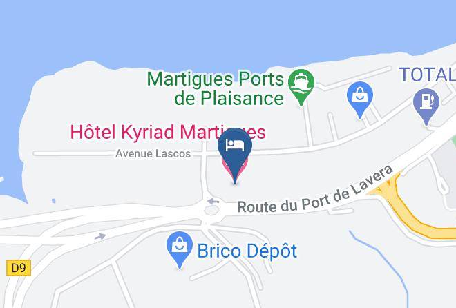 Bouches Du Rhone - Hotel Kyriad Martigues Maps