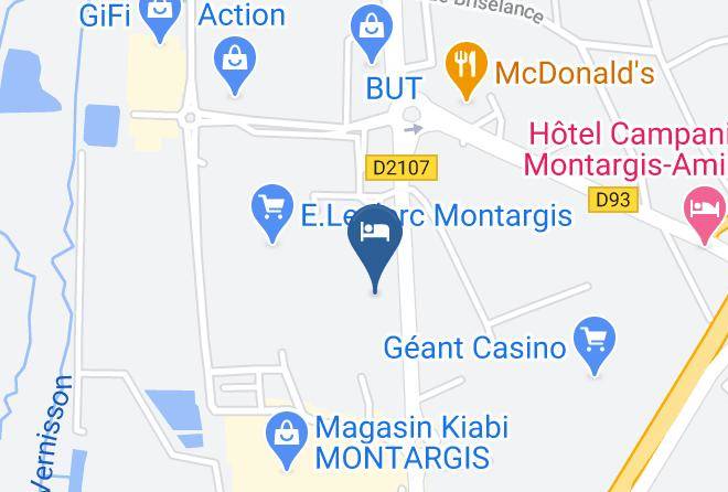 Loiret - Hotel Kyriad Montargis Amilly Maps
