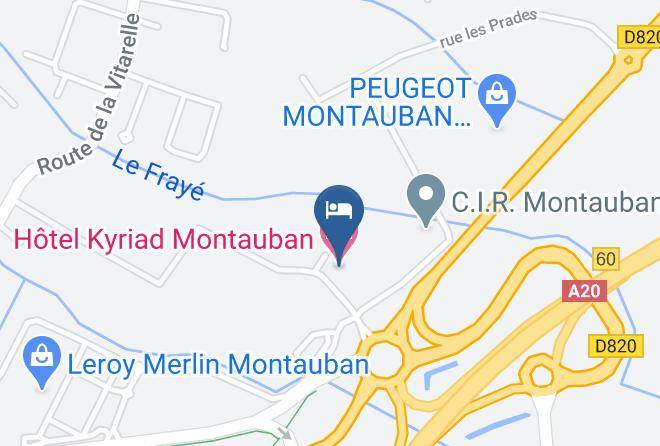 Tarn Et Garonne - Hotel Kyriad Montauban Maps