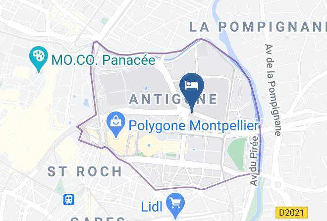 Herault - Hotel Kyriad Montpellier Antigone Maps