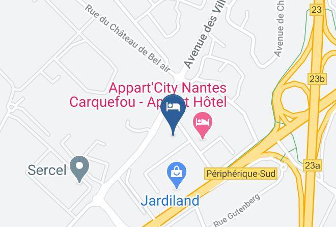 Loire Atlantique - Hotel Inn Design Resto Novo Carquefou Maps