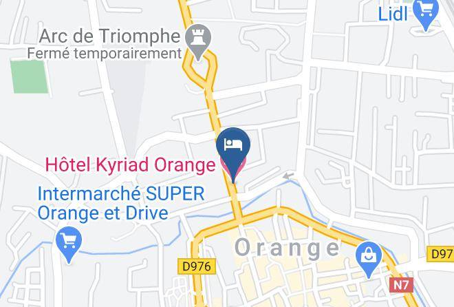 Vaucluse - Hotel Kyriad Orange Maps