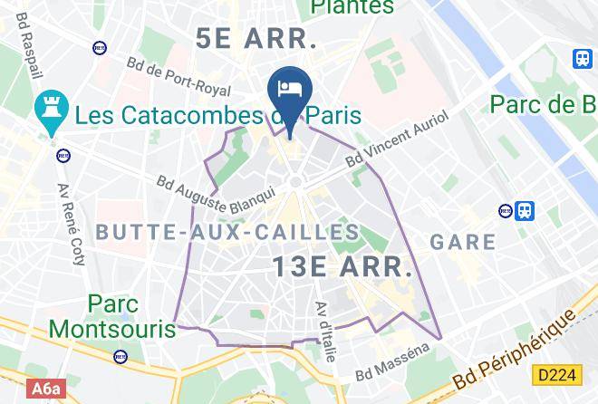 Paris - Hotel Kyriad Paris 13 Italie Gobelins Maps