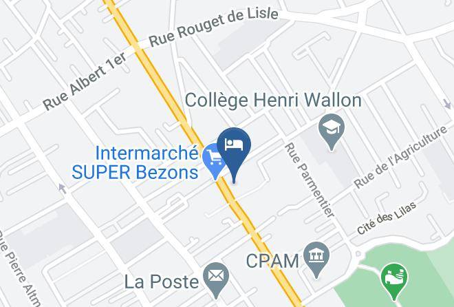 Val D Oise - Hotel Kyriad Paris Bezons Maps